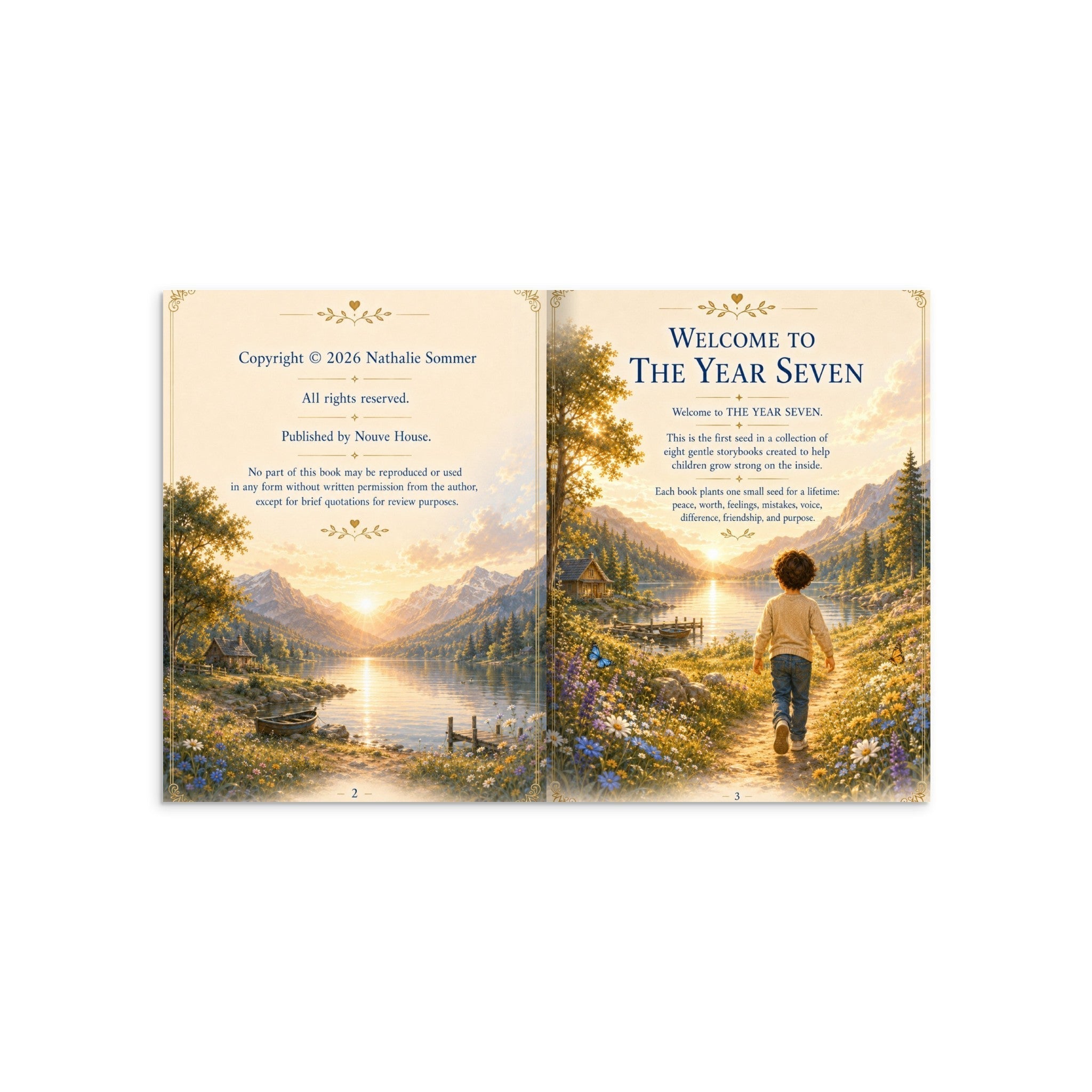 Mindfulness book for kids illustrated pages about breathing calm and emotional regulation